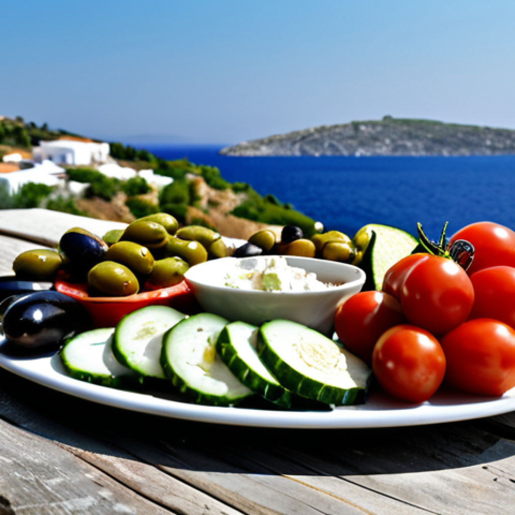 튀르키예 지역별 특산물 - Aegean Coast Mezze Platter**

"A beautifully arranged mezze platter showcasing the abundance of the ...