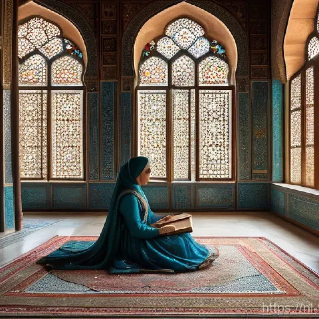튀르키예 역사 속 오스만 제국 유적 - "A magnificent interior view of a fictional Ottoman palace's Harem section, inspired by the Topkapi ...